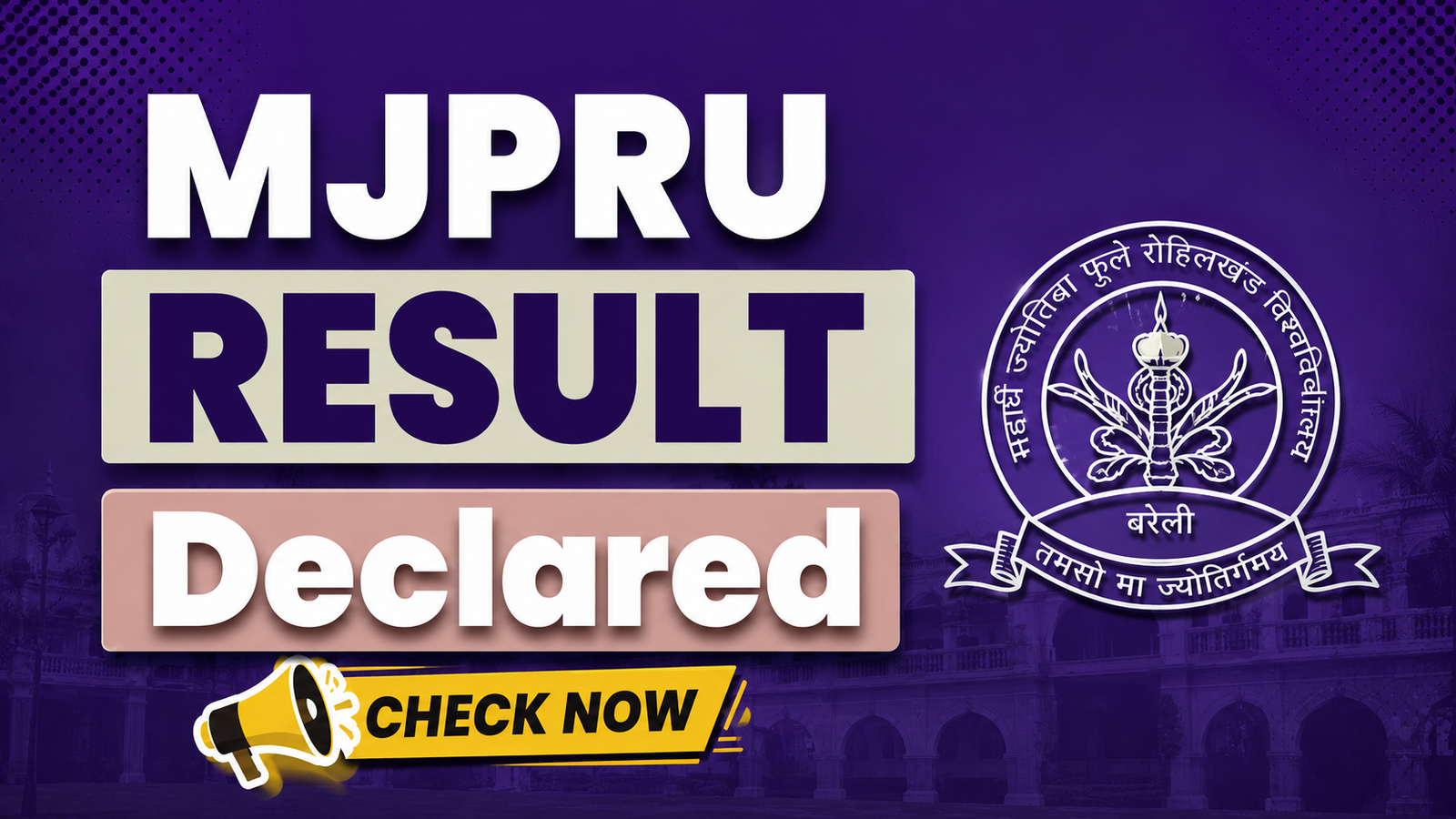 mjpru result 2026